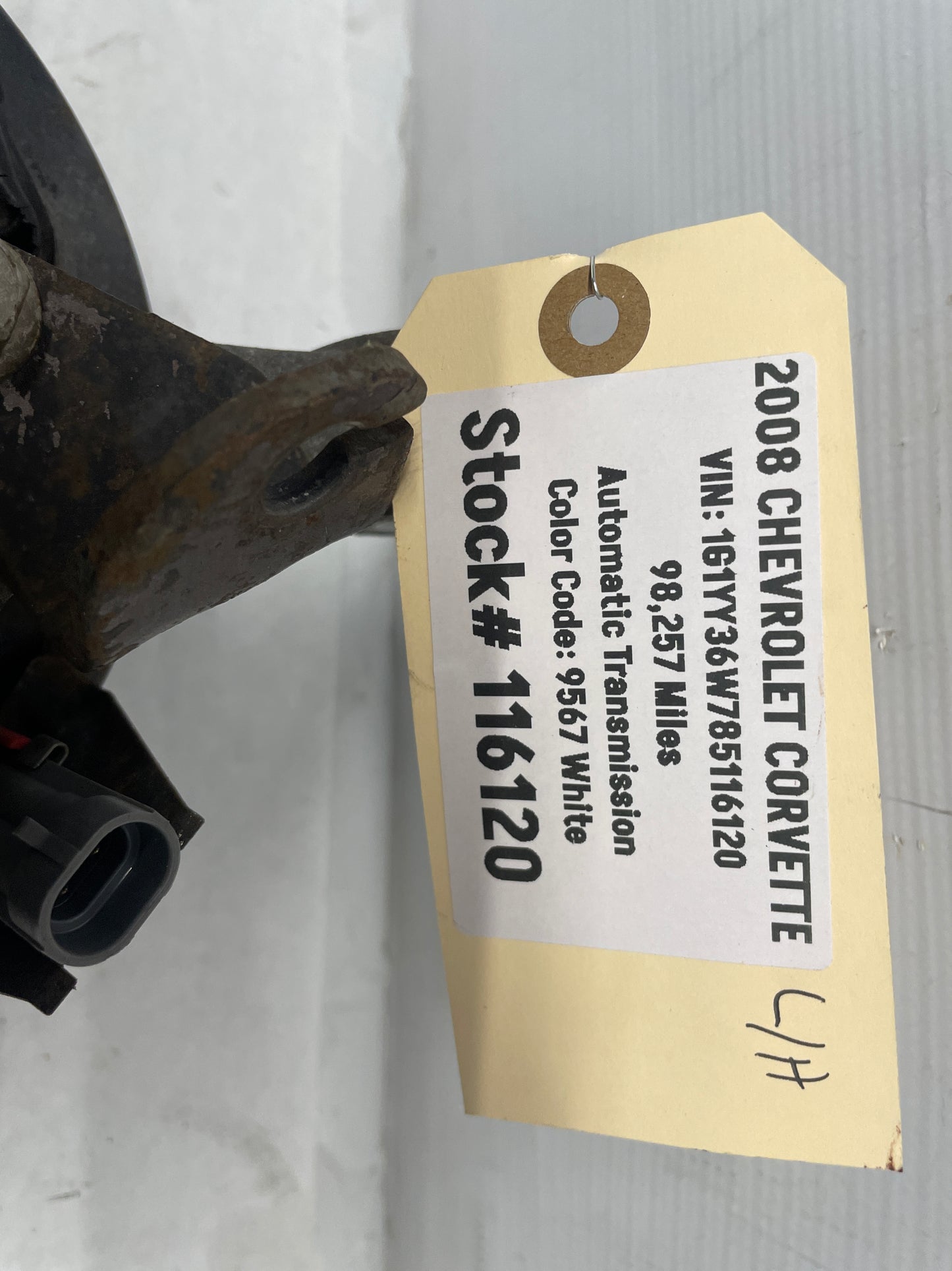 2008 Chevy Corvette LH Driver Rear Suspension Spindle Knuckle Hub OEM - Day's Parts Yard