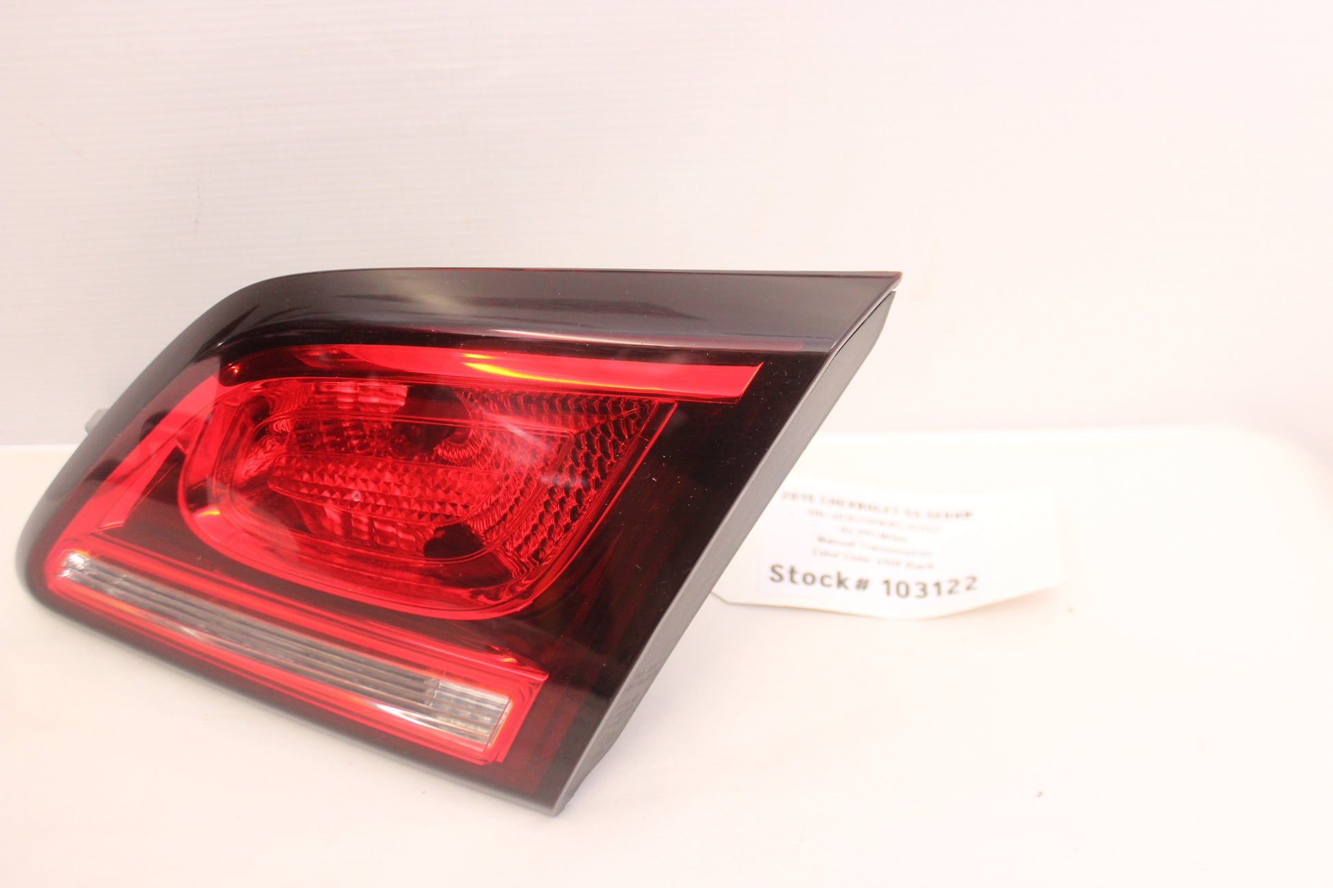 2015 Chevy SS Sedan RH Passenger Inner Tail Light Lamp OEM - Day's Parts Yard