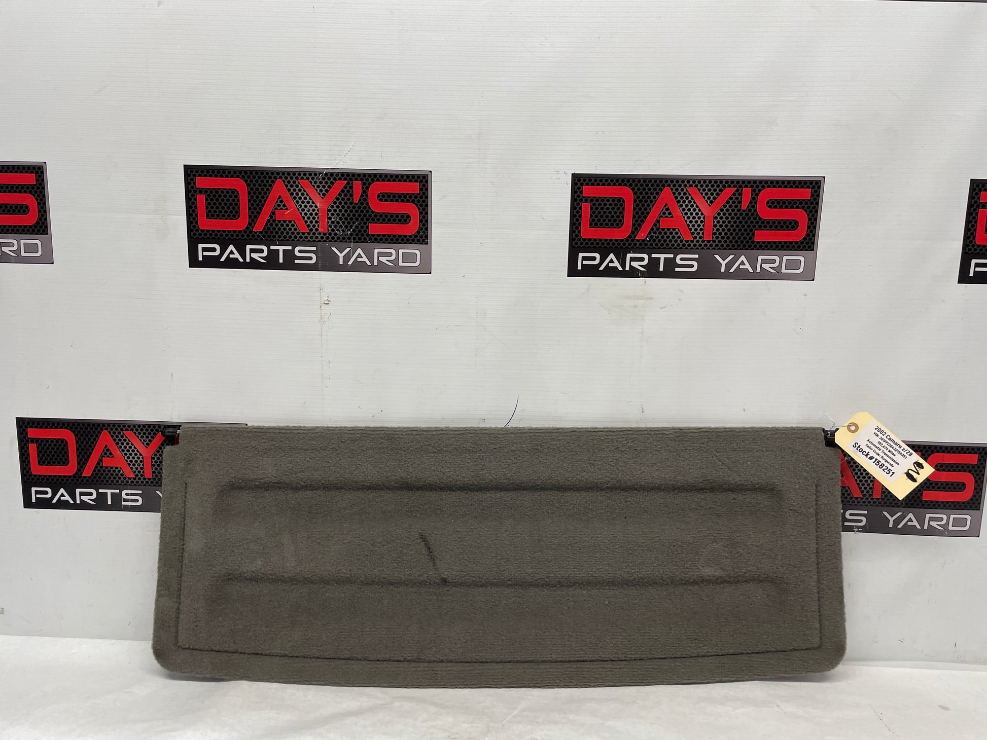 2002 Chevy Camaro Z28 Rear Hatch Cargo Cover Trunk Shade Panel Trim OEM - Day's Parts Yard