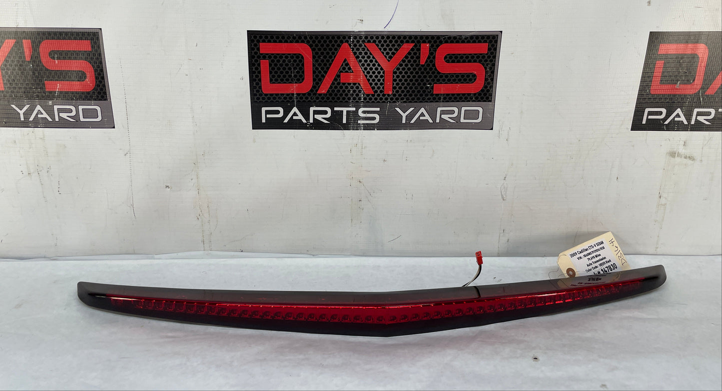 2009 Cadillac CTS-V Sedan Trunk Deck Lid 3rd Third High Mount Brake Tail Light Lamp OEM - Day's Parts Yard
