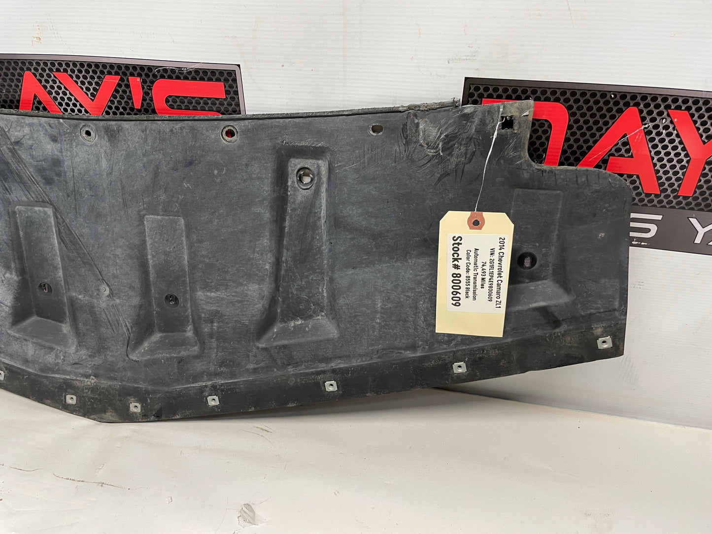 2014 Chevy Camaro ZL1 Front Bumper Lower Support Fascia OEM - Day's Parts Yard