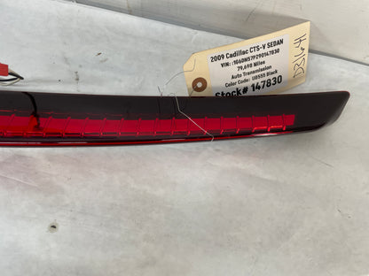 2009 Cadillac CTS-V Sedan Trunk Deck Lid 3rd Third High Mount Brake Tail Light Lamp OEM - Day's Parts Yard