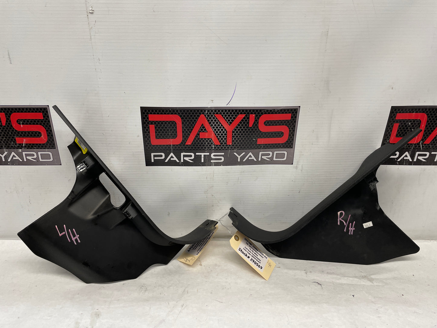 2013 GMC Sierra C1500 SLE RH & LH Lower Cowl Kick Panel OEM - Day's Parts Yard