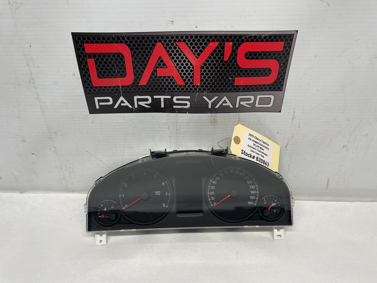2013 Chevy Caprice Gauge Cluster Speedometer Instrument Panel OEM - Day's Parts Yard