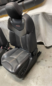 2017 Chevy SS Sedan Front LH Driver Seat Black Leather Alcantara Suede OEM