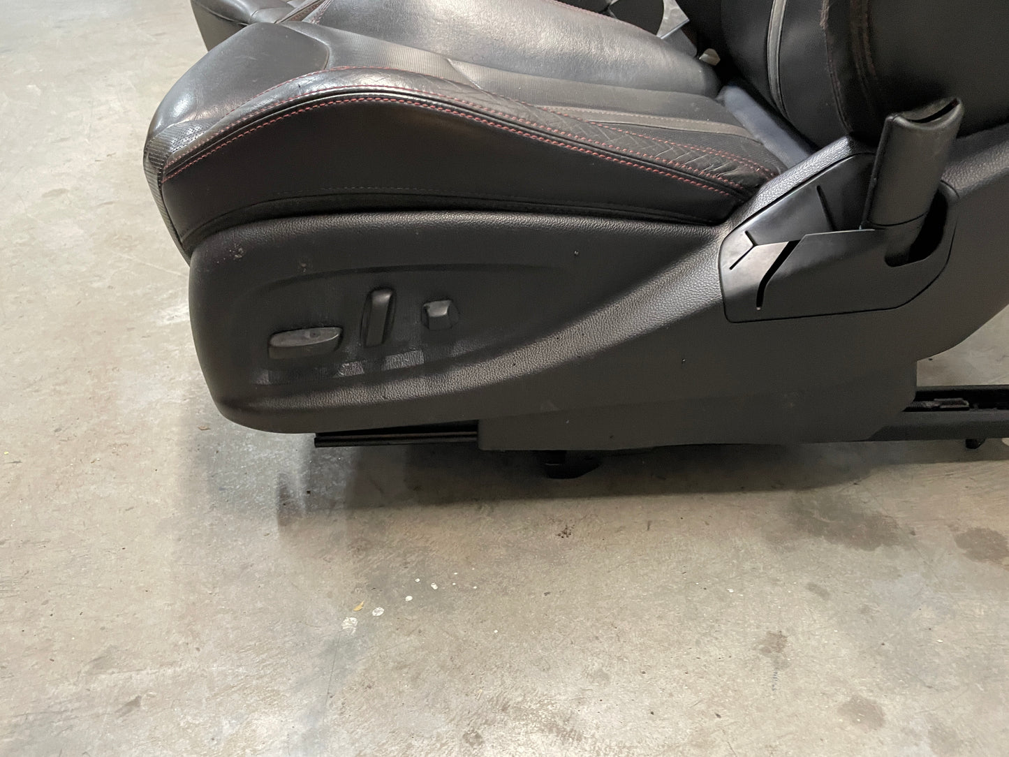 2017 Chevy SS Sedan Front LH Driver Seat Black Leather Alcantara Suede OEM