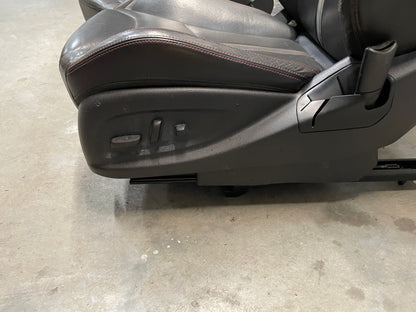 2017 Chevy SS Sedan Front LH Driver Seat Black Leather Alcantara Suede OEM