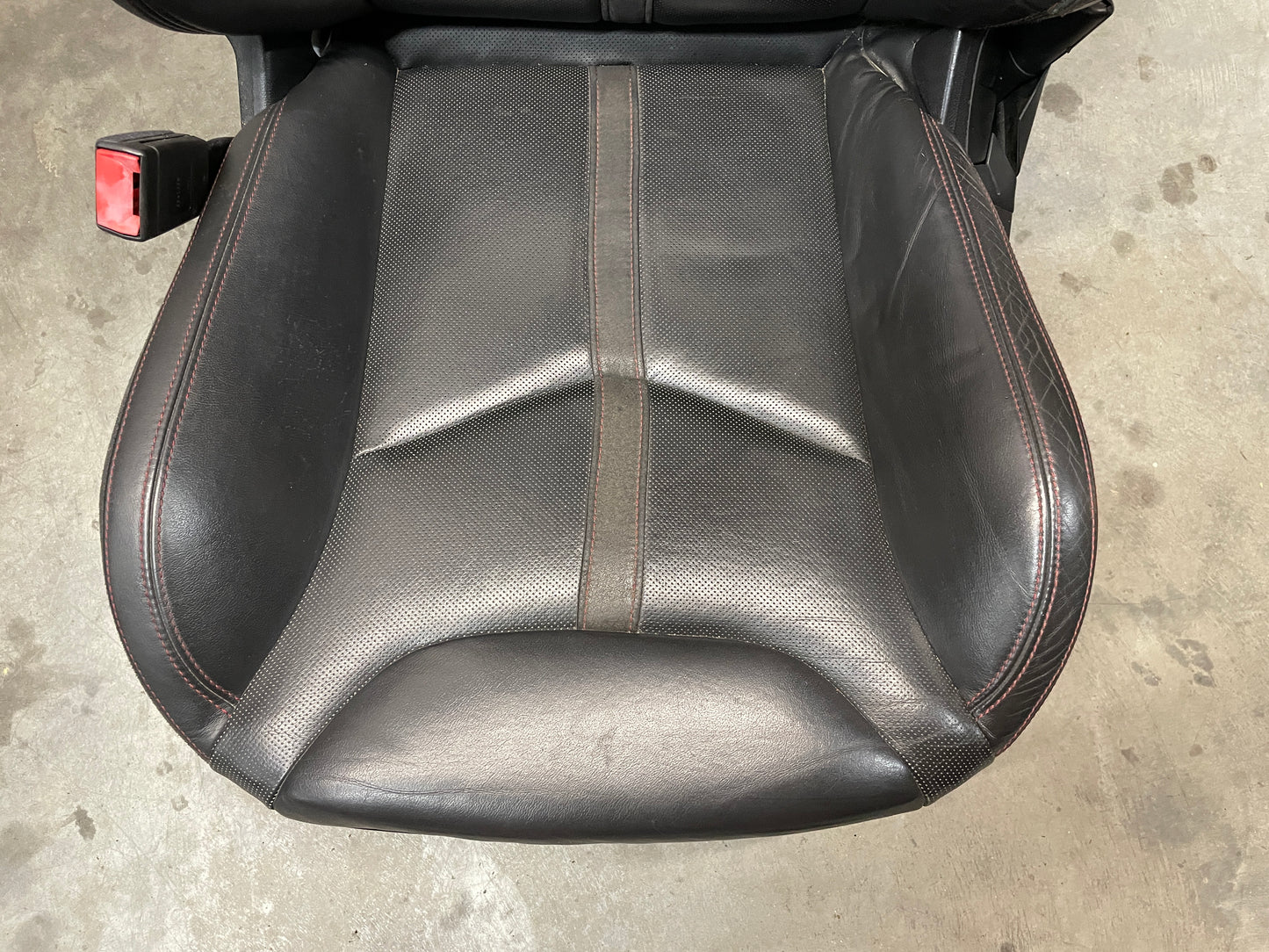 2017 Chevy SS Sedan Front LH Driver Seat Black Leather Alcantara Suede OEM