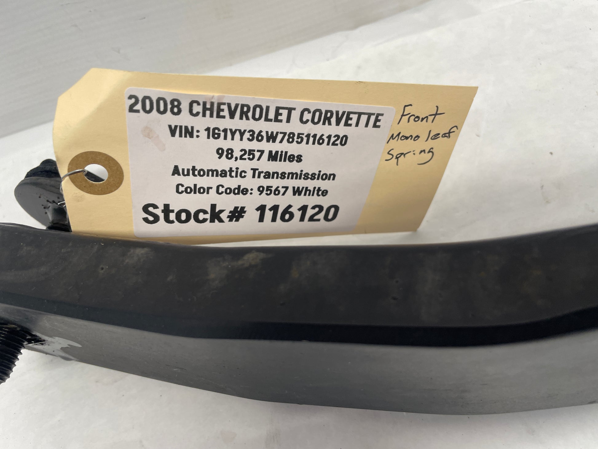 2008 Chevy Corvette Front Suspension Single Mono Leaf Spring OEM Factory - Day's Parts Yard