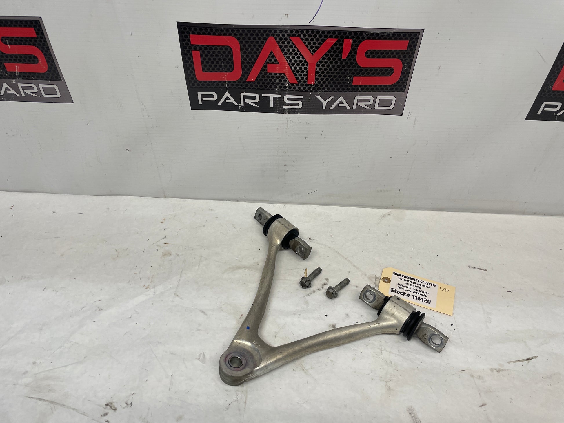 2008 Chevy Corvette LH Driver Upper Front Control Arm OEM - Day's Parts Yard
