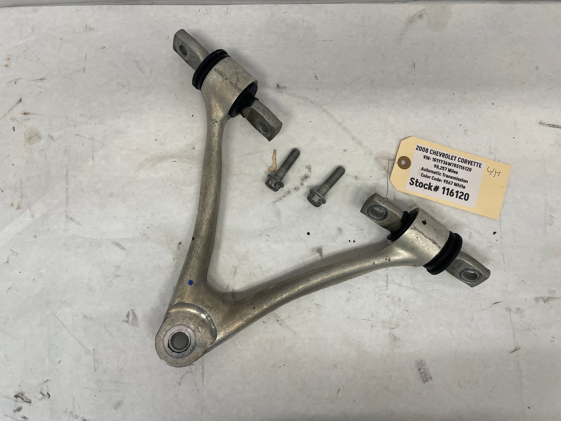 2008 Chevy Corvette LH Driver Upper Front Control Arm OEM - Day's Parts Yard