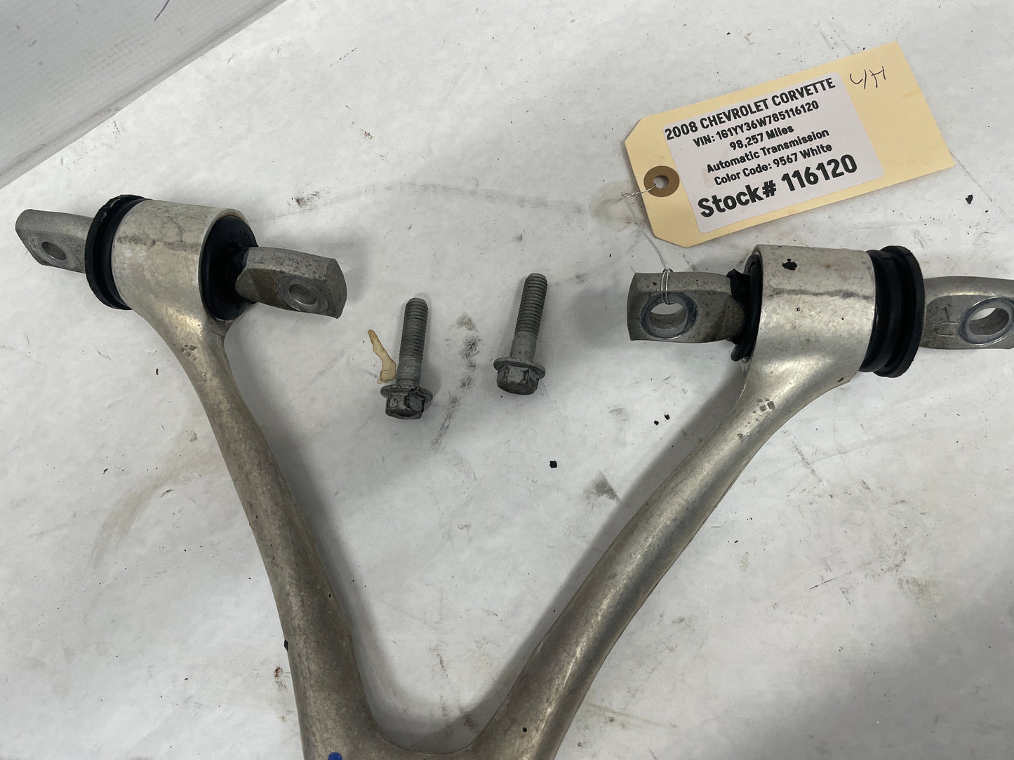 2008 Chevy Corvette LH Driver Upper Front Control Arm OEM - Day's Parts Yard