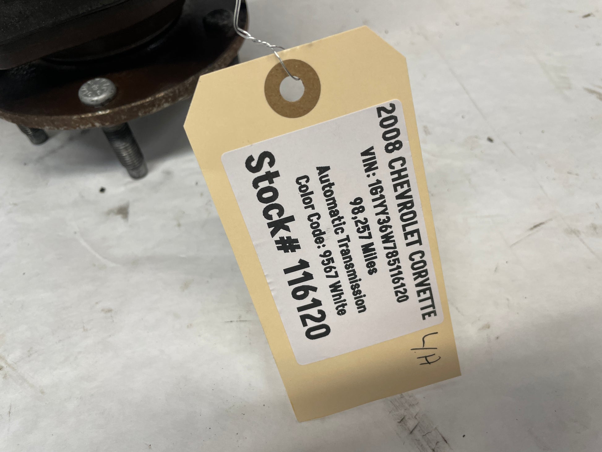 2008 Chevy Corvette LH Driver Front Suspension Spindle Knuckle Hub OEM - Day's Parts Yard