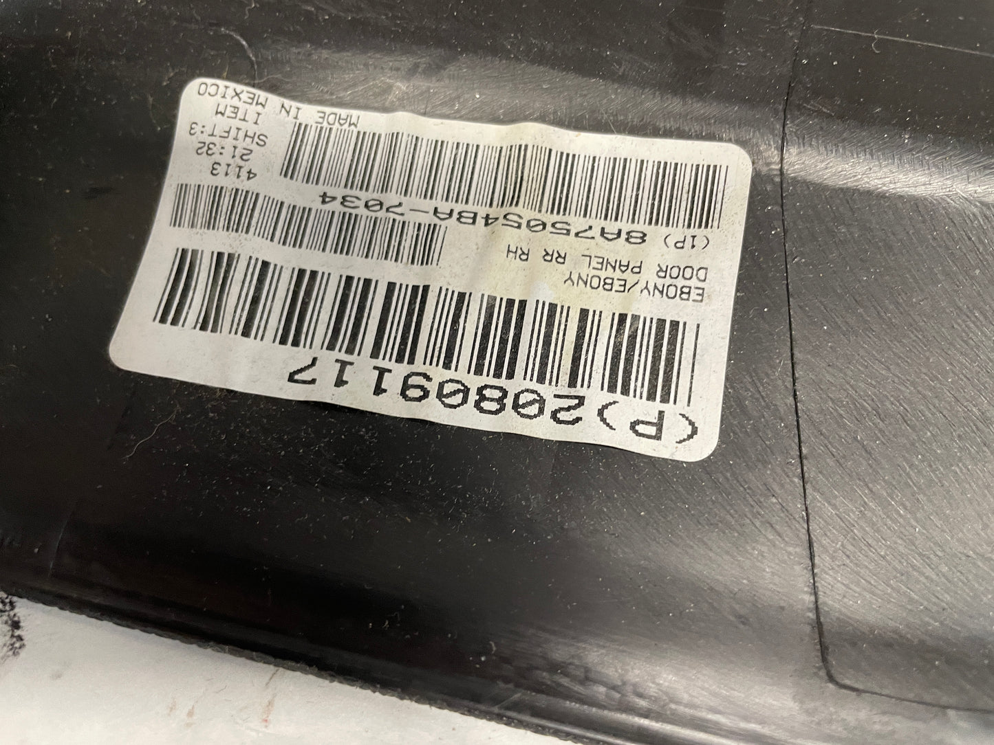 2013 GMC Sierra C1500 SLE RH Passenger Rear Door Panel OEM - Day's Parts Yard