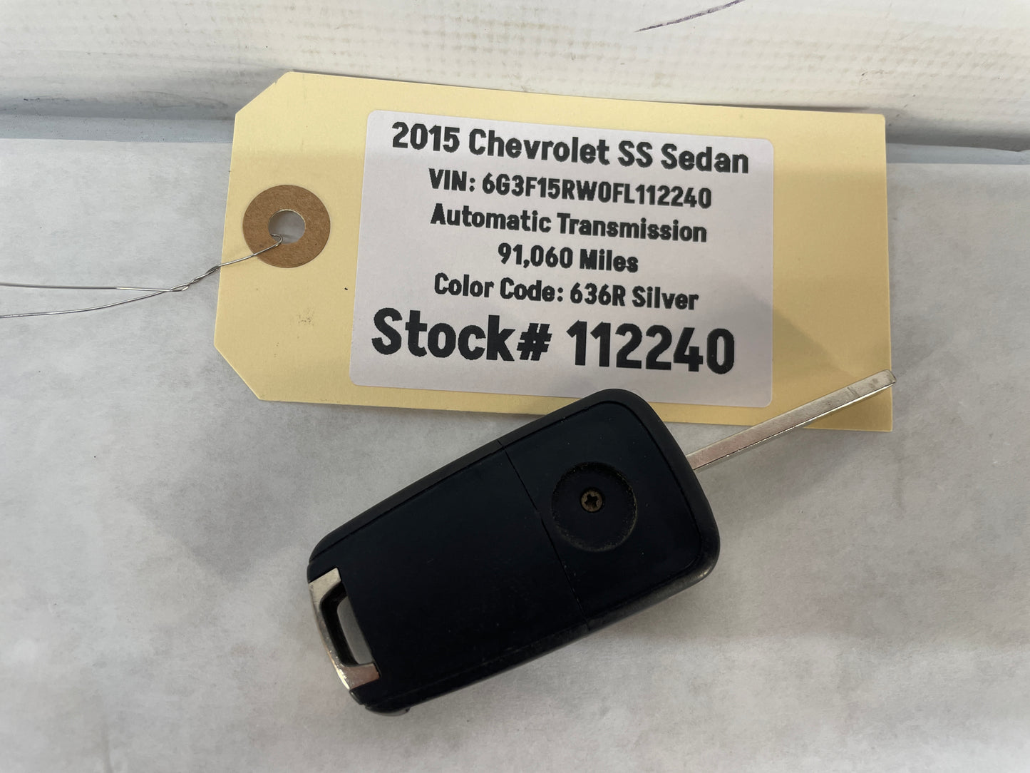 2015 Chevy SS Sedan Key Fob Transmitter OEM