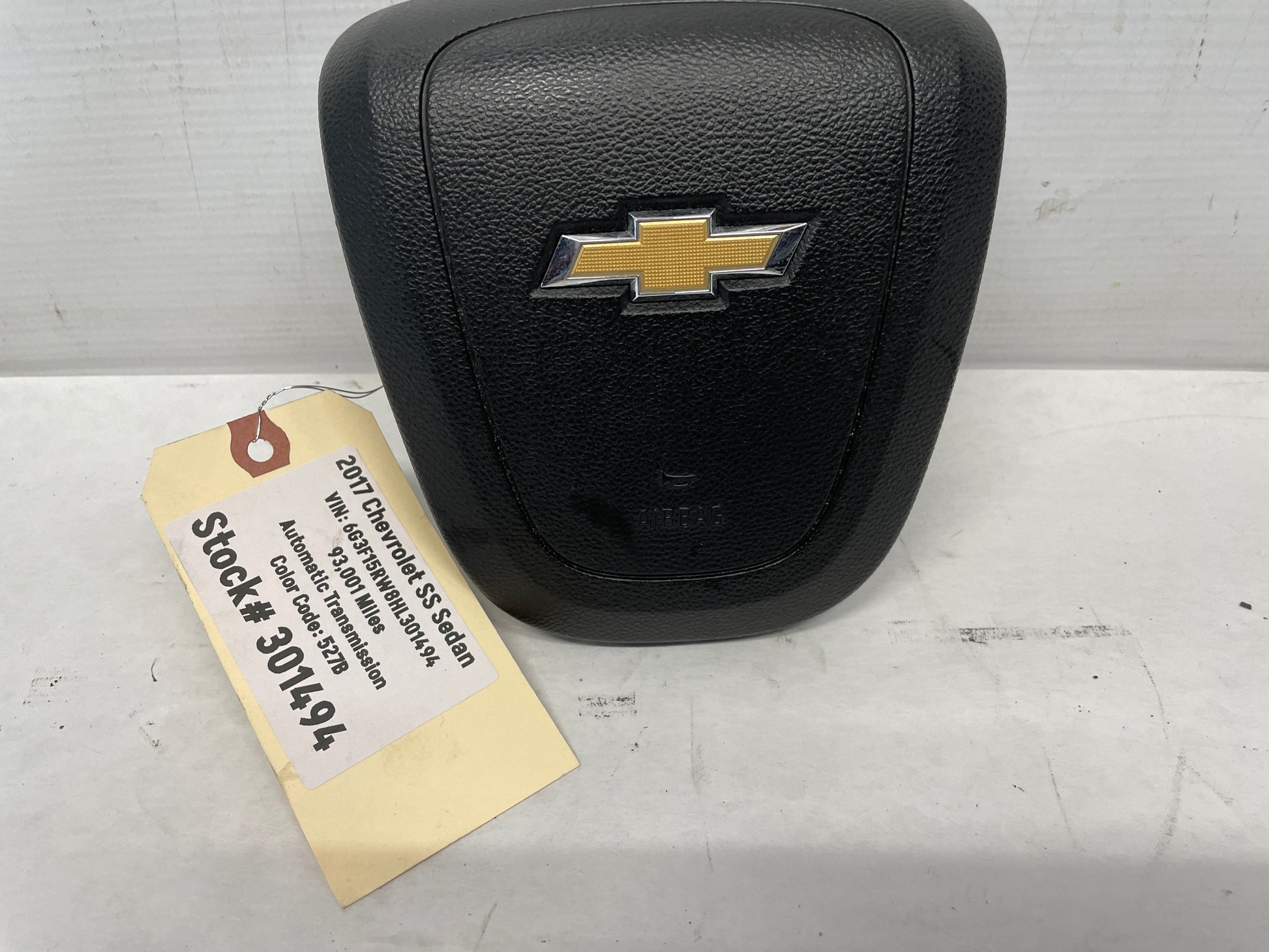 2017 Chevy SS Sedan Steering Wheel Air Bag Airbag OEM - Day's Parts Yard