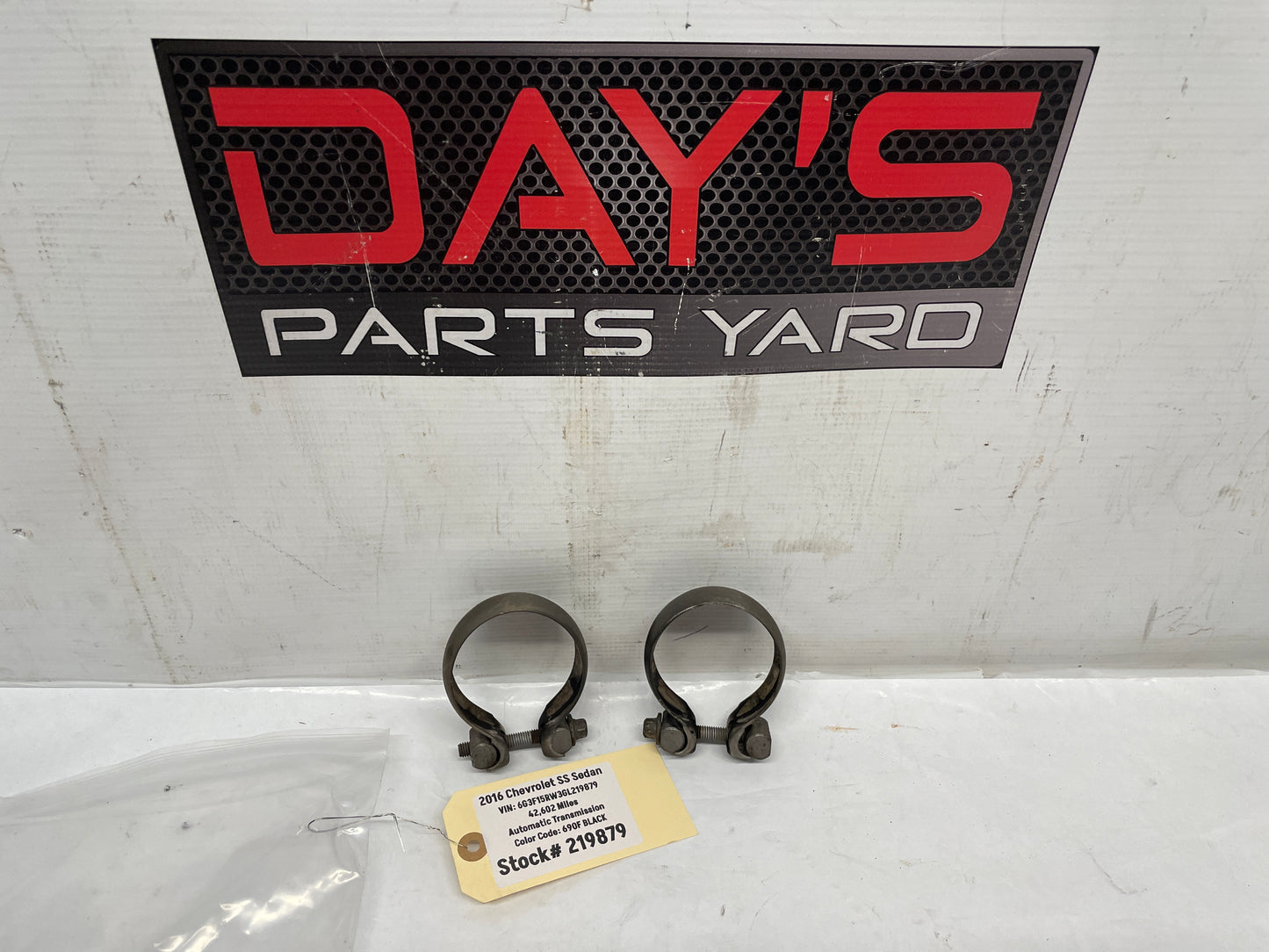 2016 Chevy SS Sedan Factory Exhaust Muffler Clamps OEM - Day's Parts Yard