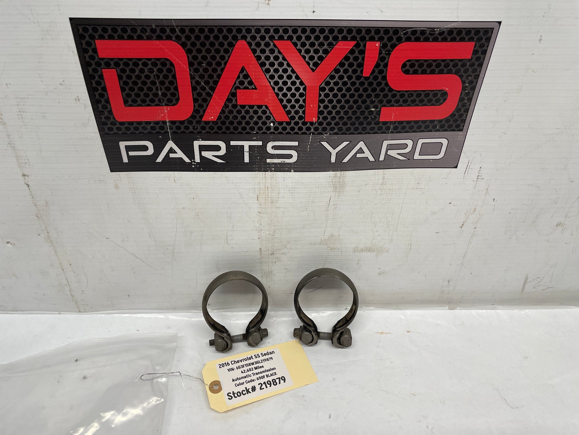 2016 Chevy SS Sedan Factory Exhaust Muffler Clamps OEM - Day's Parts Yard