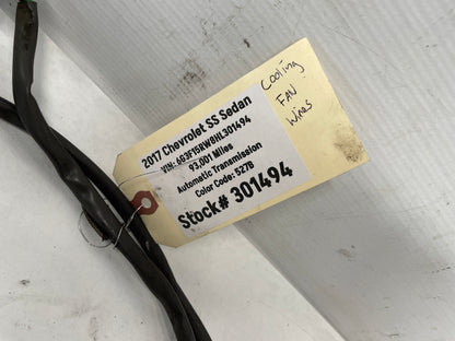 2017 Chevy SS Sedan Radiator Cooling Electric Fan Wire Wiring Harness OEM