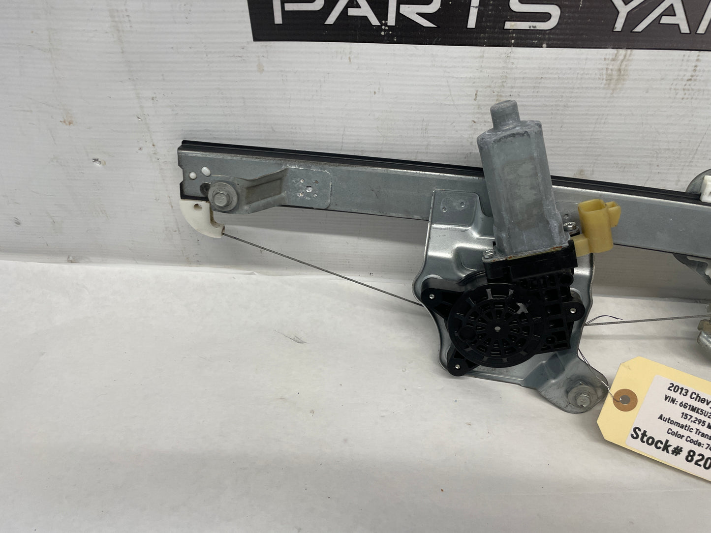 2013 Chevy Caprice LH Driver Rear Door Window Regulator Motor OEM - Day's Parts Yard