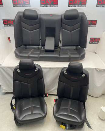 2016 Chevy SS Sedan Seats Front and Rear Black Suede Leather OEM