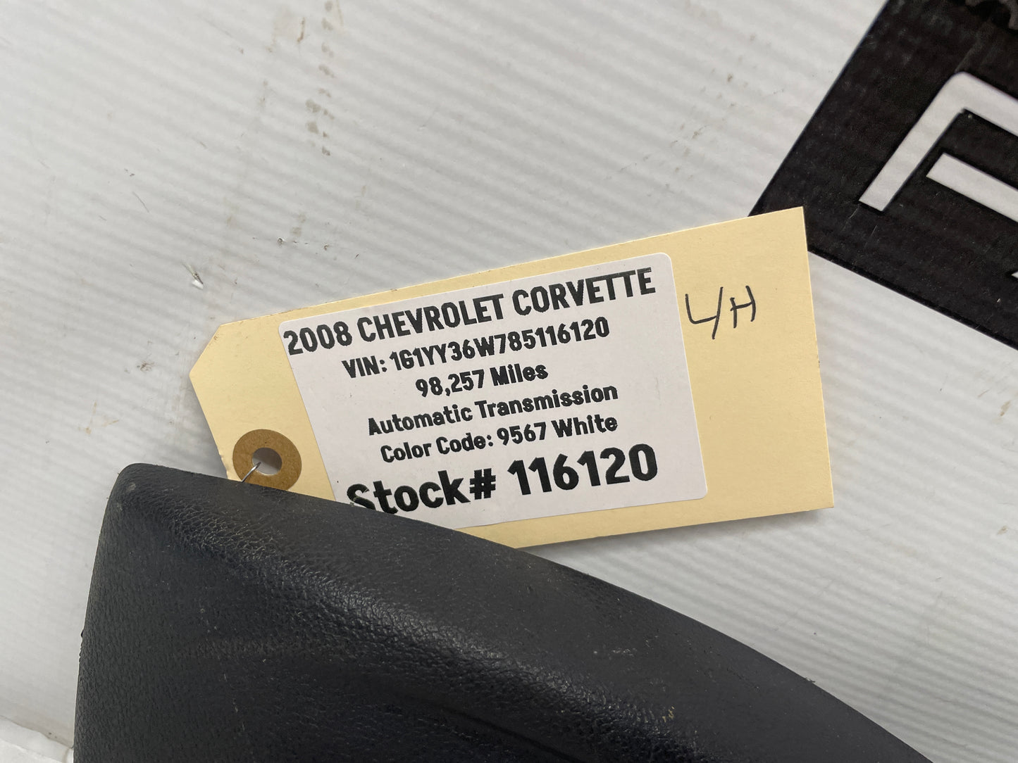 2008 Chevy Corvette LH Driver Seat Side Panel Trim OEM - Day's Parts Yard
