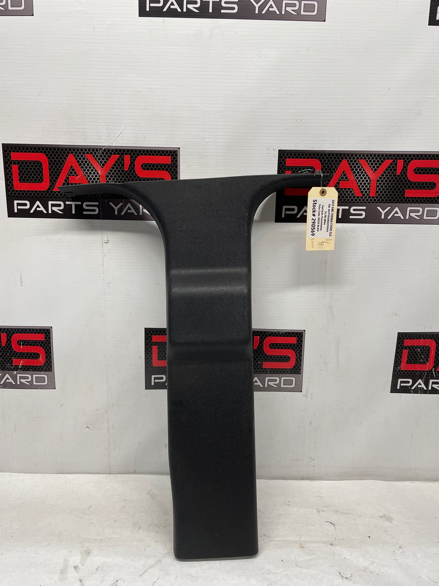 2013 GMC Sierra C1500 SLE LH Driver Rear Lower Door B Pillar Trim Panel OEM - Day's Parts Yard