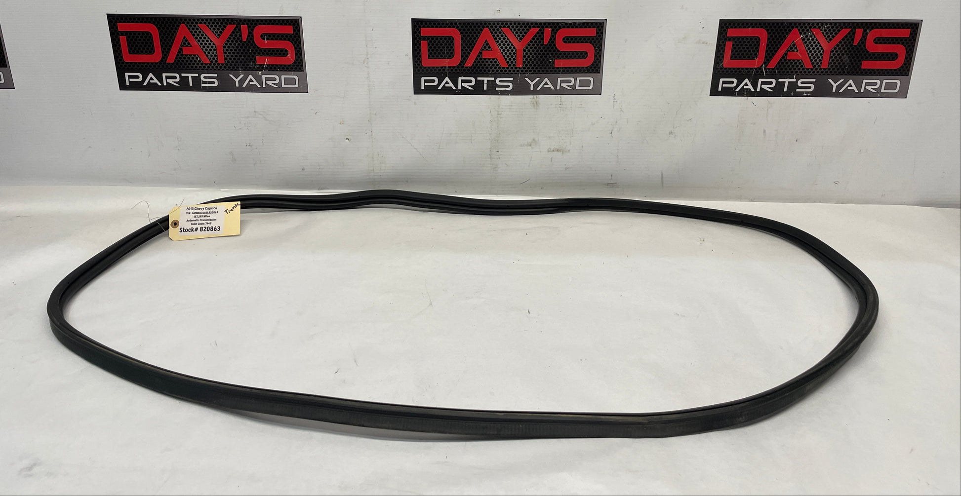 2013 Chevy Caprice Trunk Weather Strip Seal OEM - Day's Parts Yard