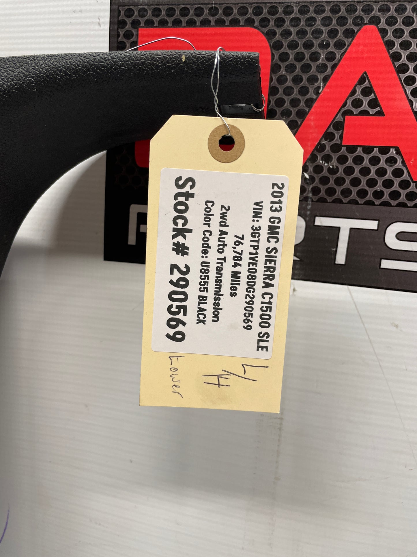 2013 GMC Sierra C1500 SLE LH Driver Rear Lower Door B Pillar Trim Panel OEM - Day's Parts Yard