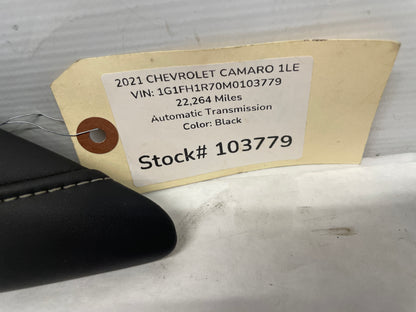 2021 Chevy Camaro 1LE RH Passenger Center Console Knee Pad Gray Stitching OEM