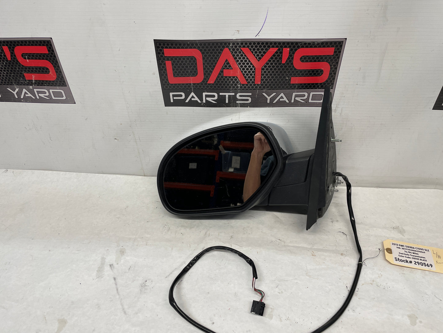 2013 GMC Sierra C1500 SLE LH Driver Exterior Mirror OEM - Day's Parts Yard