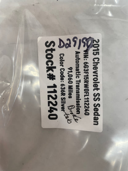 2015 Chevy SS Sedan Radiator Cooling Fan Motor Control Module OEM