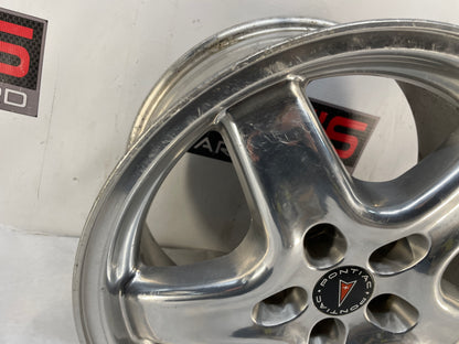 2001 Pontiac Firebird Trans AM WS6 Wheel Rim Factory OEM Polished 17X9 Speedline
