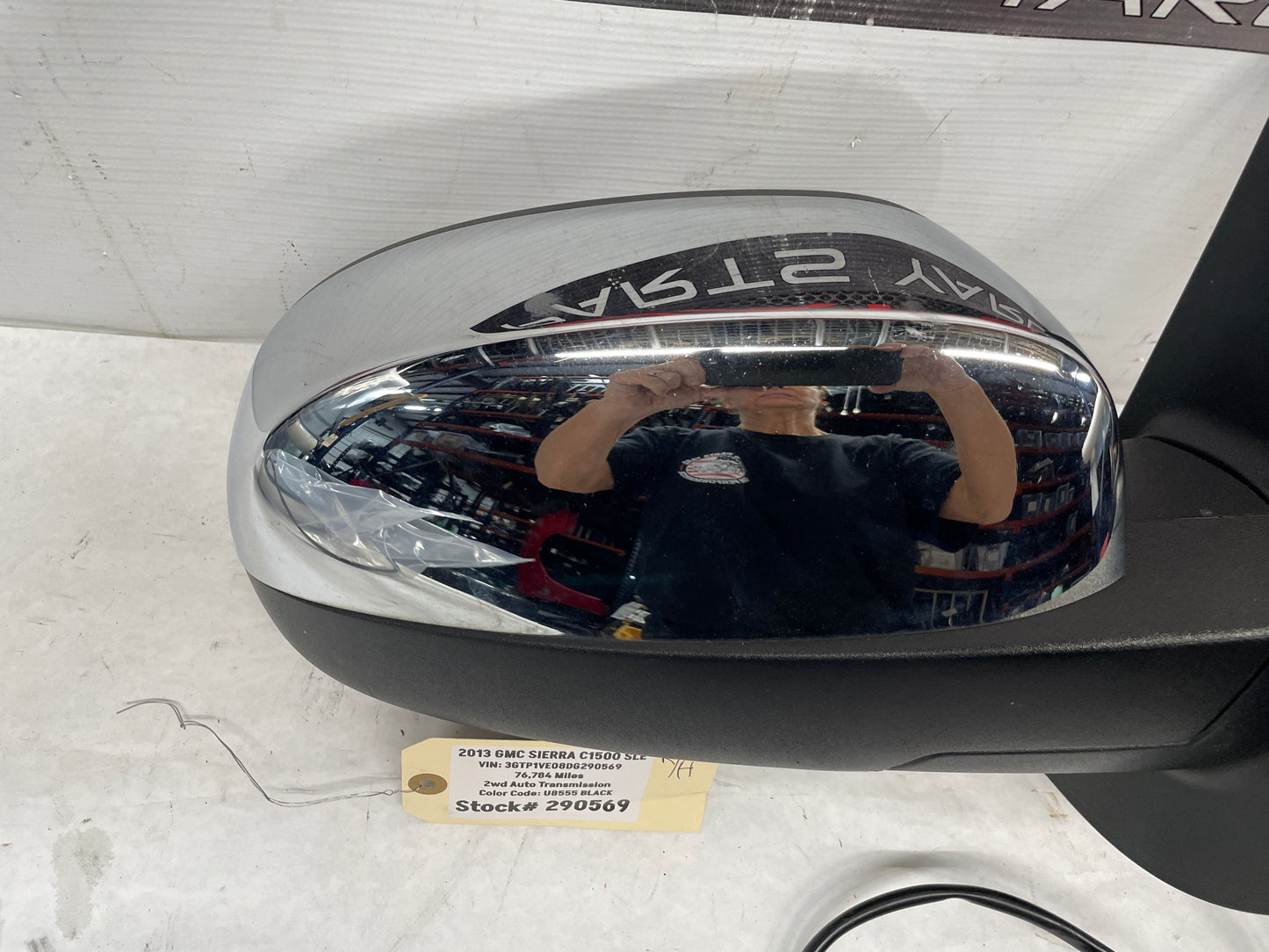 2013 GMC Sierra C1500 SLE RH Passenger Exterior Mirror OEM - Day's Parts Yard