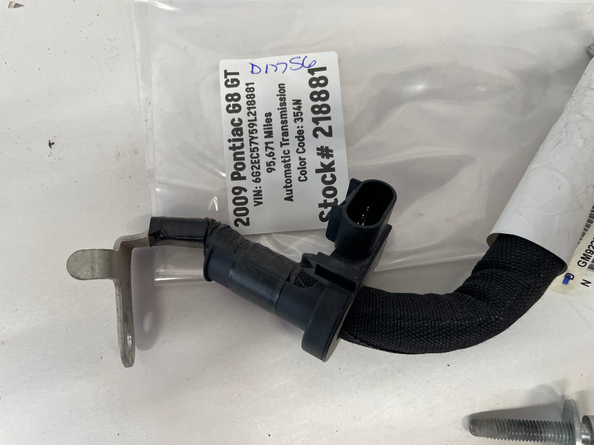 2009 Pontiac G8 GT Negative Battery Terminal Lead OEM - Day's Parts Yard