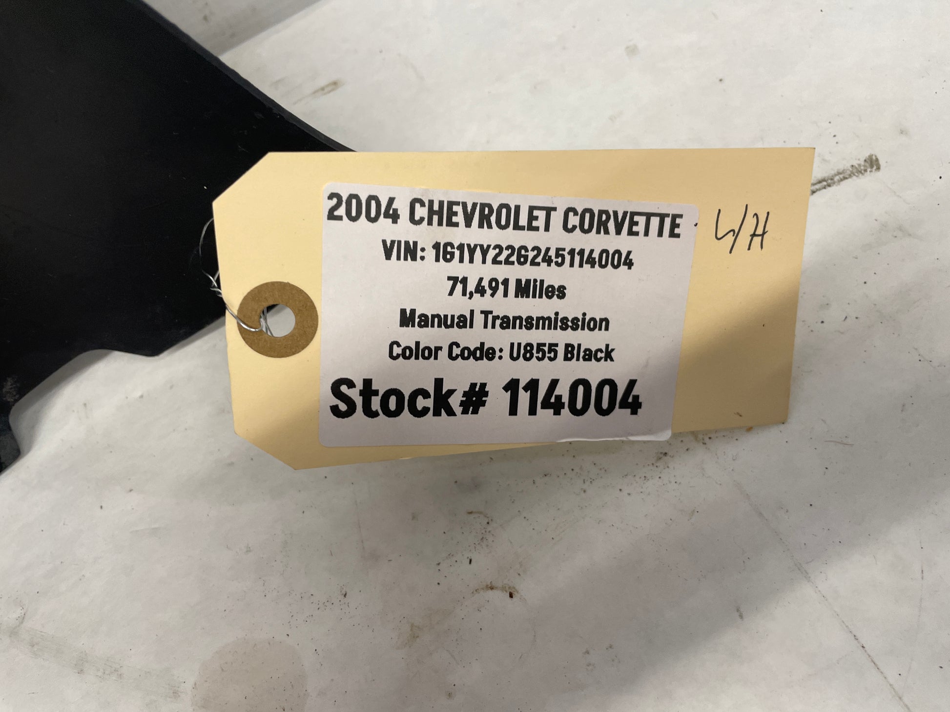 2004 Chevy C5 Corvette LH Driver Front Bumper Lower Splash Shield Outer Panel OEM - Day's Parts Yard