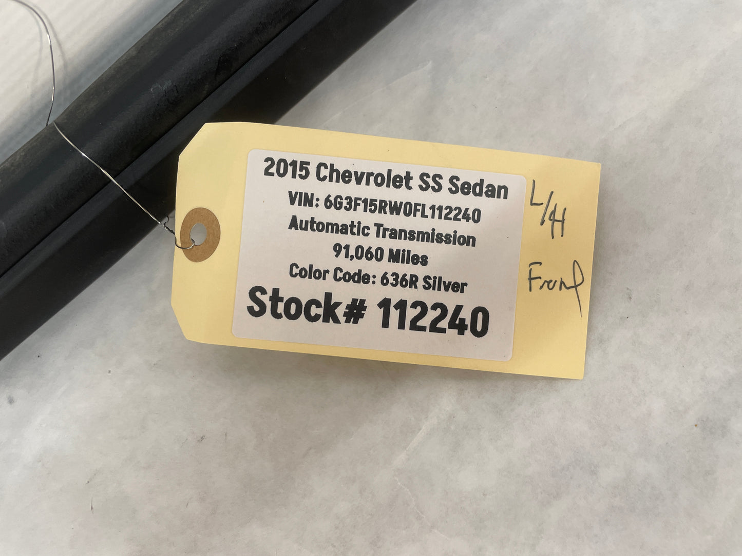 2015 Chevy SS Sedan LH Driver Front Door Weather Strip Rubber Seal OEM