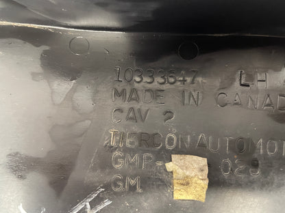 2004 Chevy C5 Corvette LH Driver Front Bumper Lower Splash Shield Outer Panel OEM - Day's Parts Yard