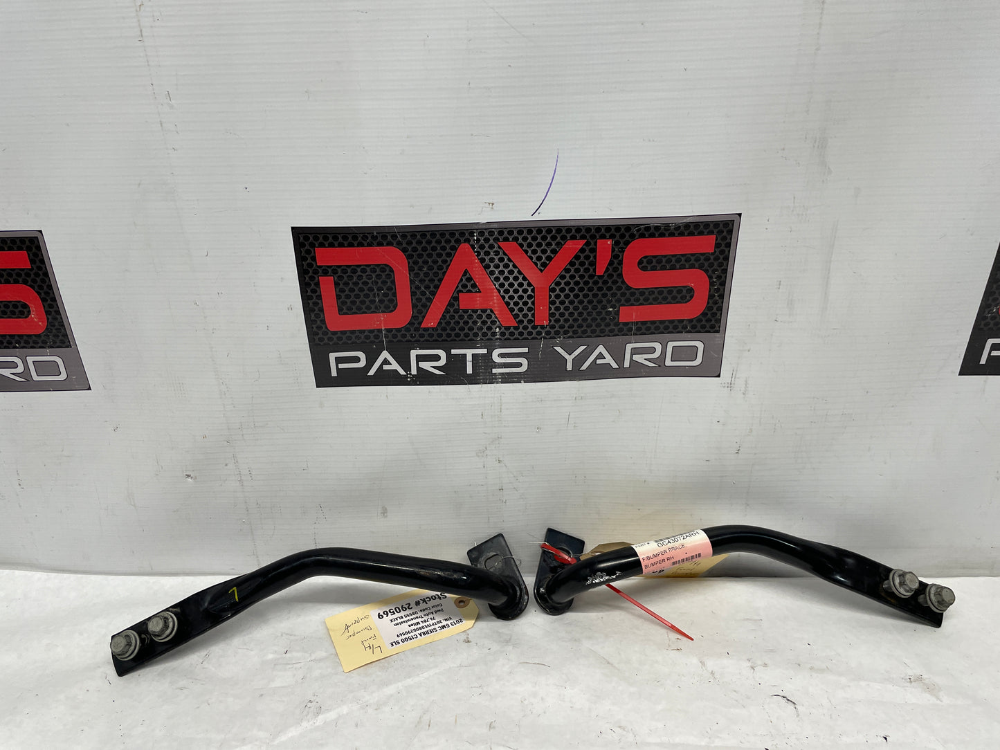 2013 GMC Sierra C1500 SLE RH & LH Front Bumper Face Bars OEM - Day's Parts Yard