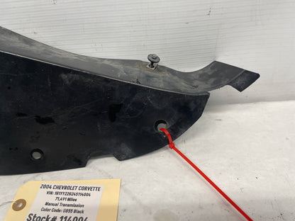 2004 Chevy C5 Corvette RH Passenger Front End Lower Splash Shield Outer Panel OEM - Day's Parts Yard