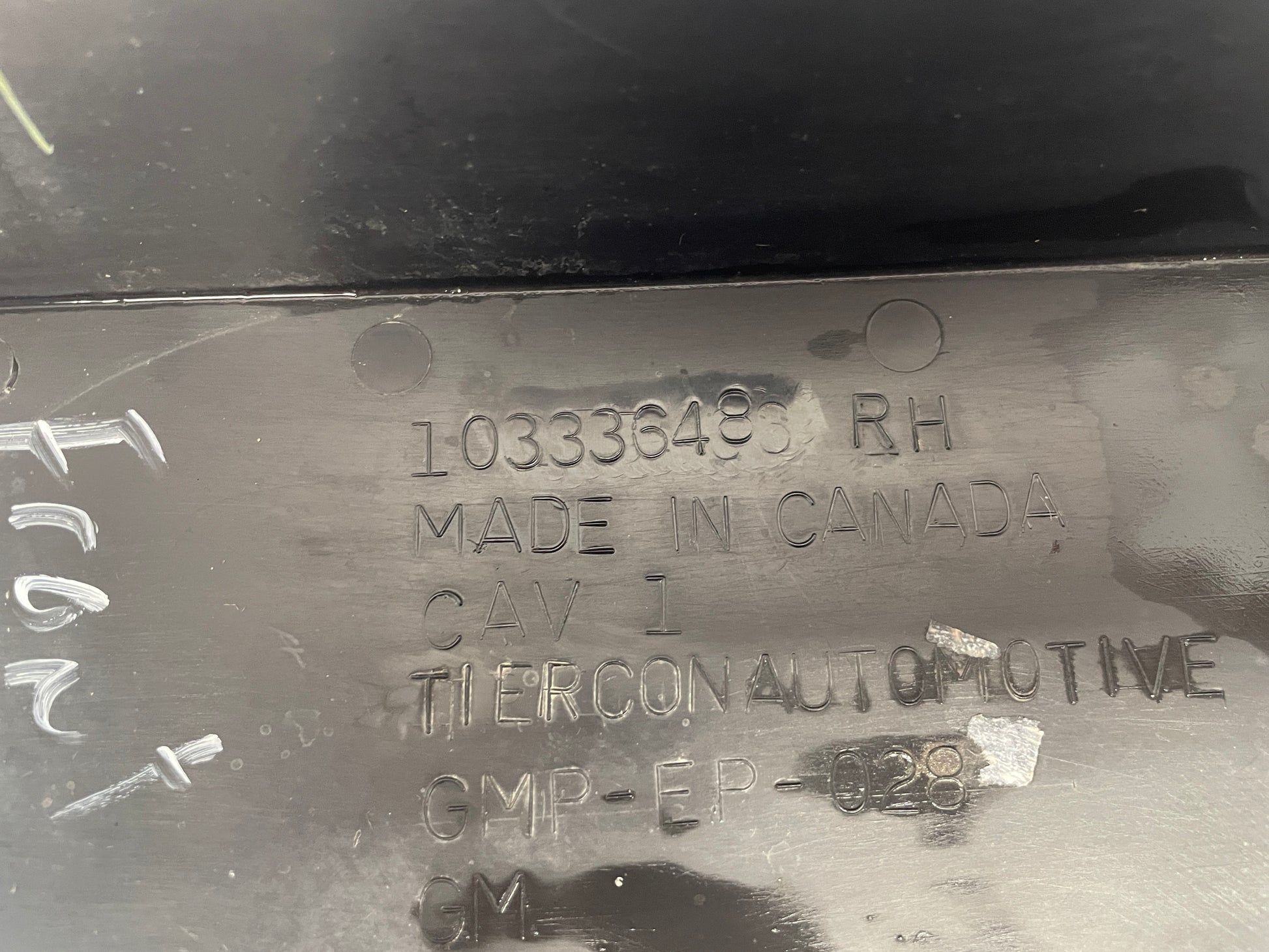 2004 Chevy C5 Corvette RH Passenger Front End Lower Splash Shield Outer Panel OEM - Day's Parts Yard