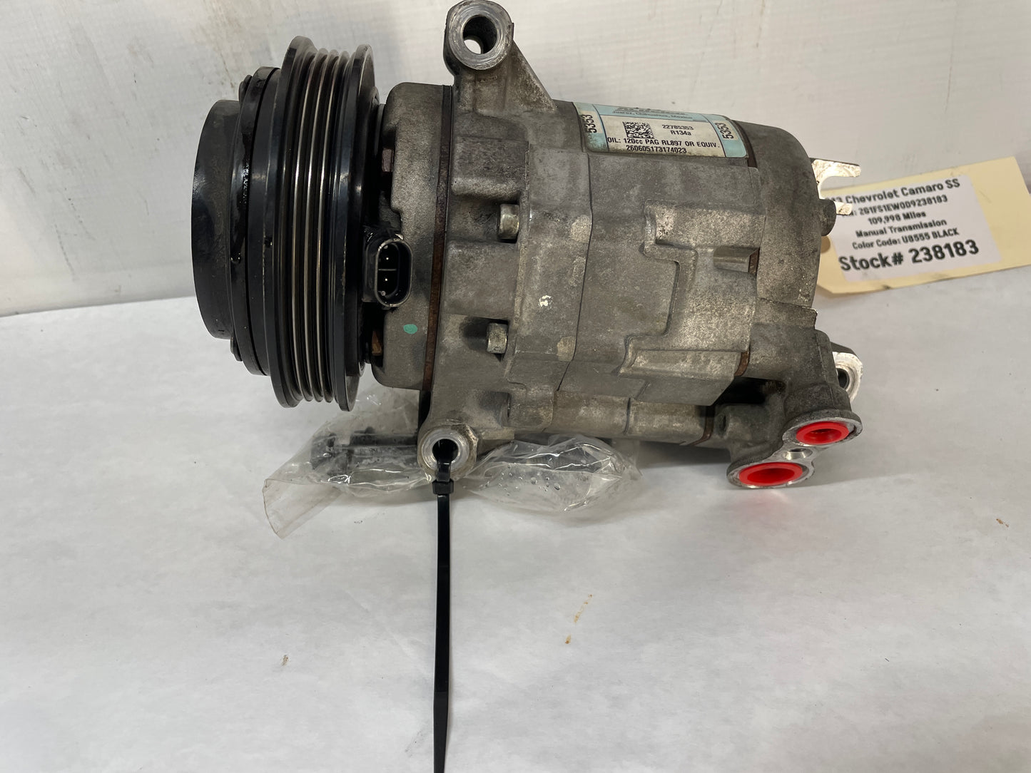 2013 Chevy Camaro SS AC A/C Air Conditioner Compressor w/ Hardware OEM - Day's Parts Yard