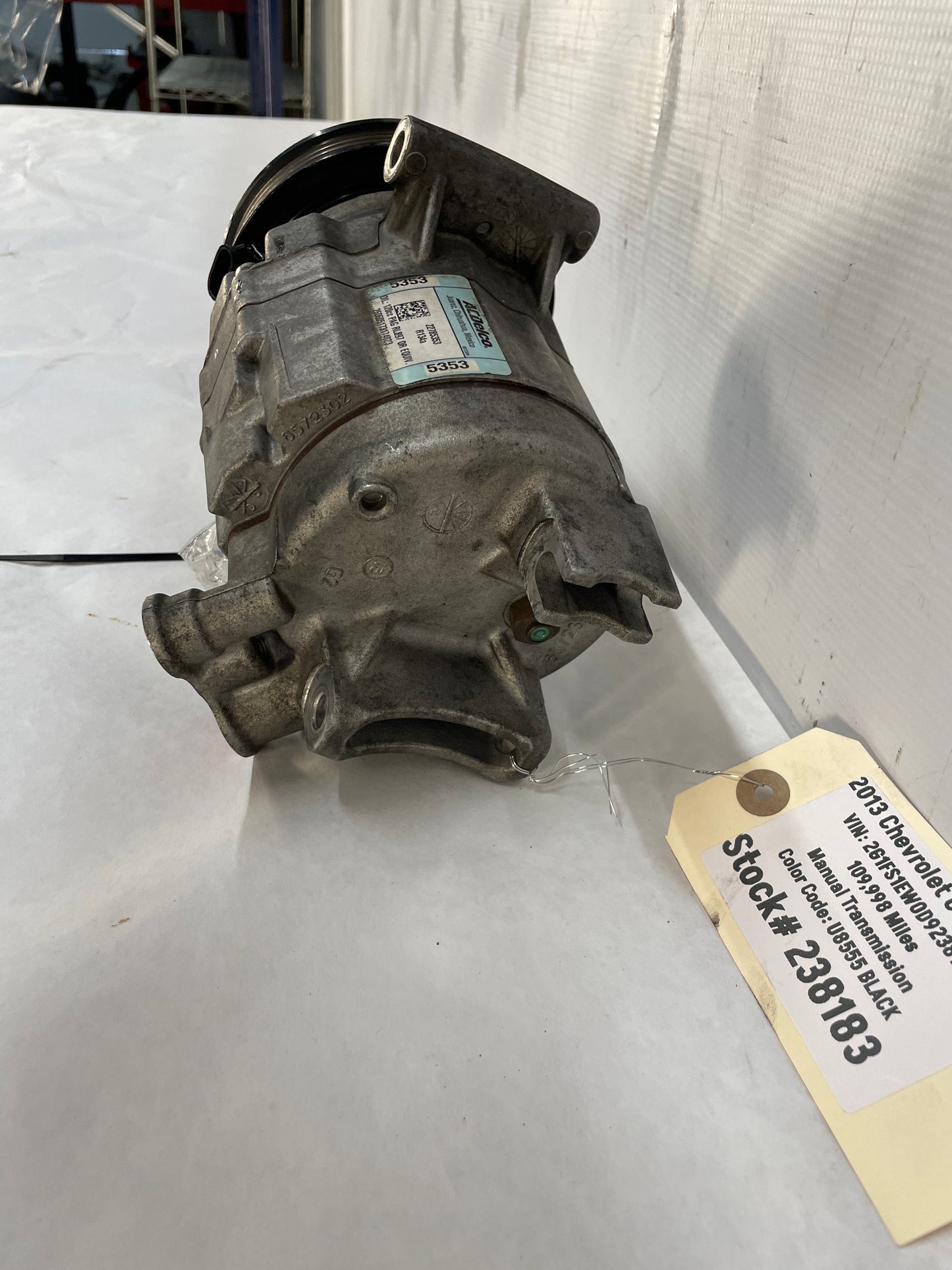 2013 Chevy Camaro SS AC A/C Air Conditioner Compressor w/ Hardware OEM - Day's Parts Yard