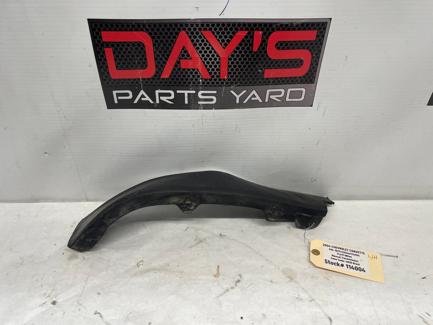 2004 Chevy C5 Corvette Front Driver Side Bumper Outer Valance Panel OEM - Day's Parts Yard