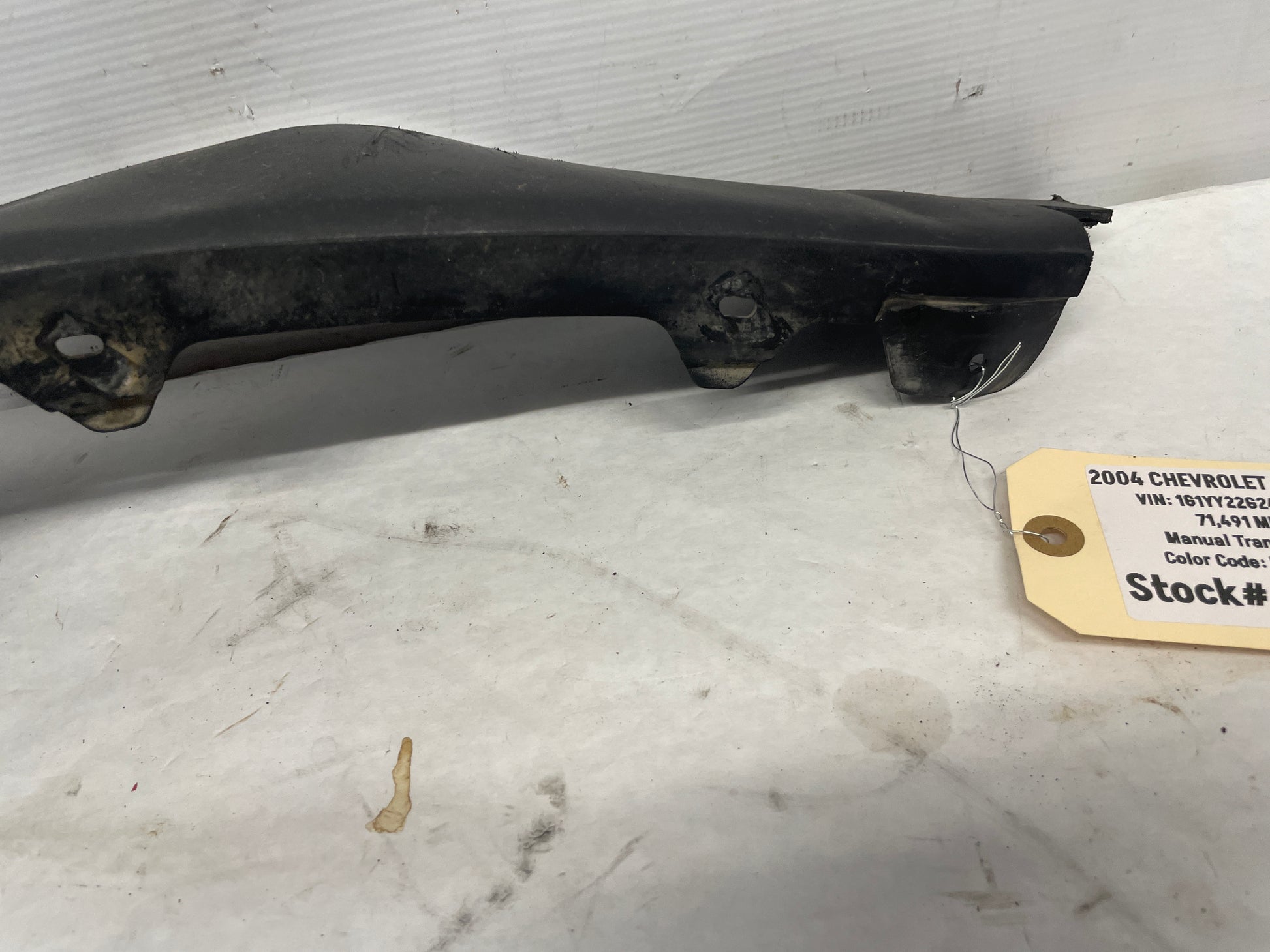 2004 Chevy C5 Corvette Front Driver Side Bumper Outer Valance Panel OEM - Day's Parts Yard