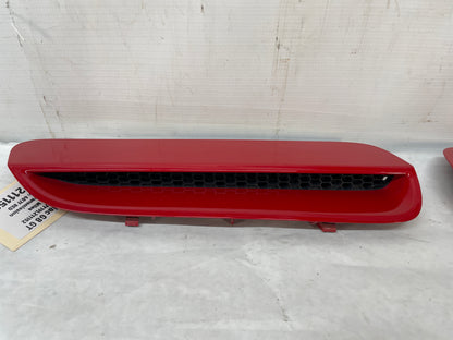 2009 Pontiac G8 GT RH & LH Hood Scoops Vents Red OEM - Day's Parts Yard