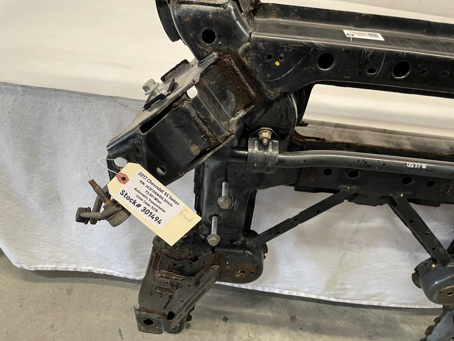 2017 Chevy SS Sedan Front Suspension Sub Frame Engine Cradle K Member OEM