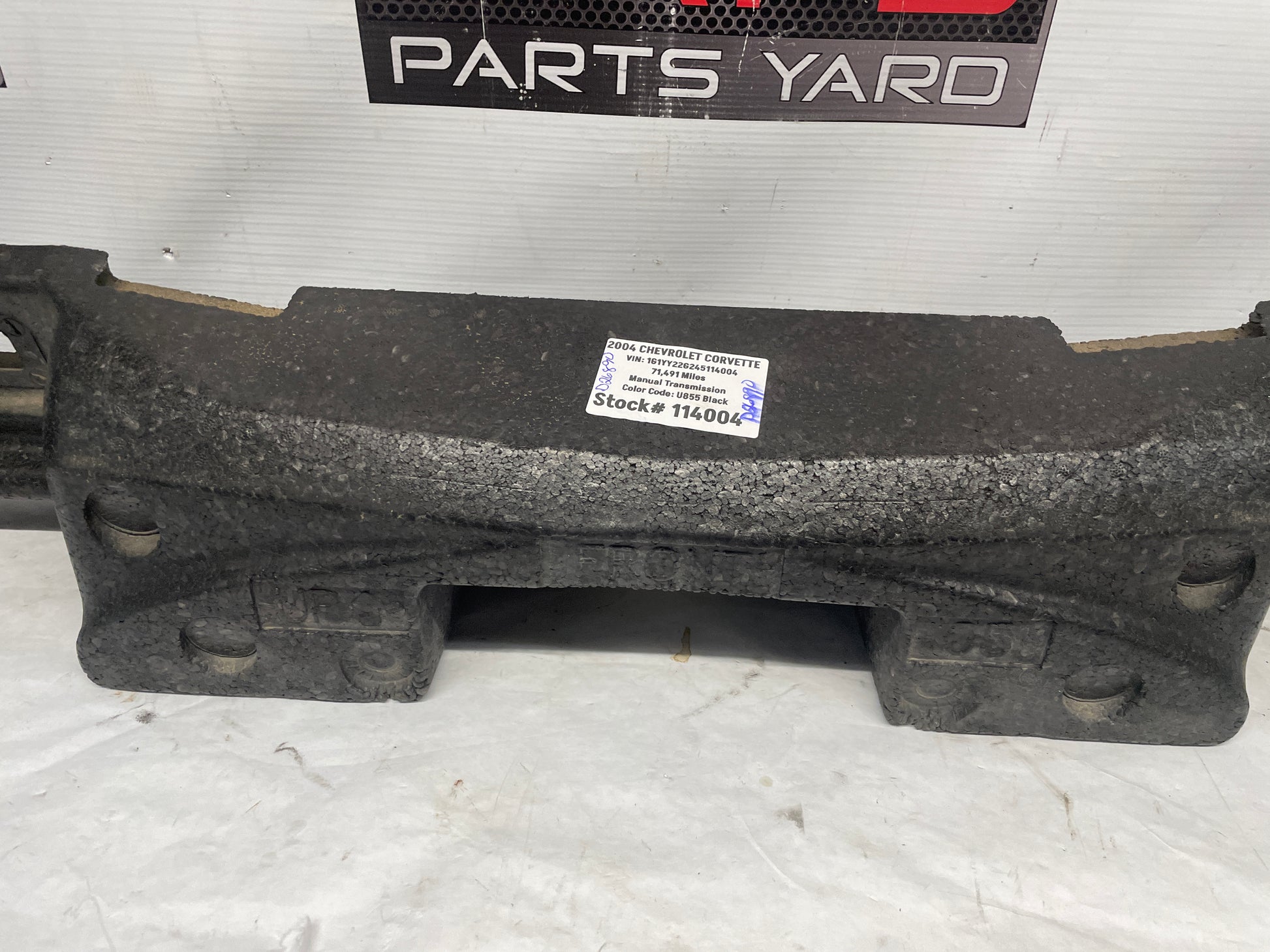 2004 Chevy C5 Corvette Front Bumper Impact Absorber Bar OEM - Day's Parts Yard