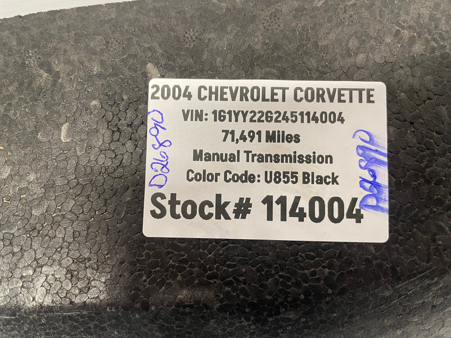 2004 Chevy C5 Corvette Front Bumper Impact Absorber Bar OEM - Day's Parts Yard