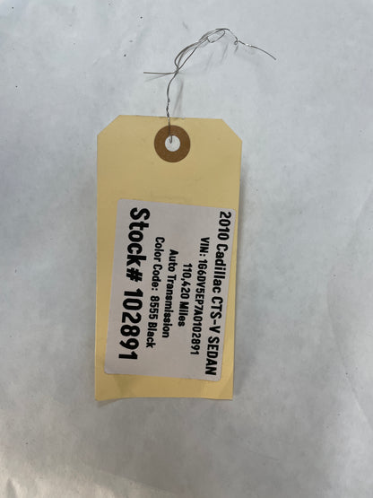 2010 Cadillac CTS-V Sedan Hood Assembly Black OEM